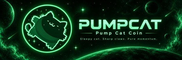 Pump Cat floating in green space
